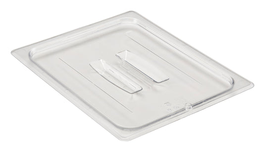 Transparenter GN-Behälterdeckel aus Kunststoff.