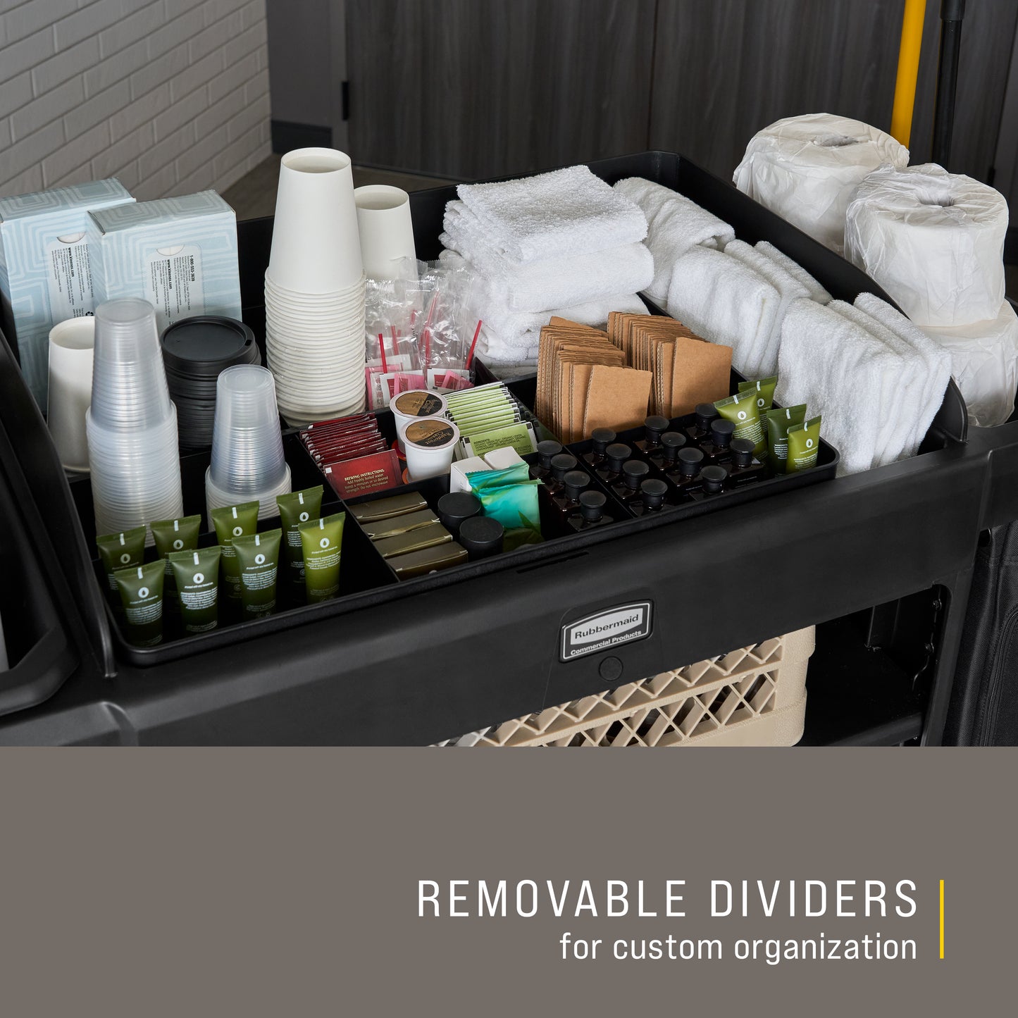 Amenity‑Organizer für Housekeeping‑Wagen