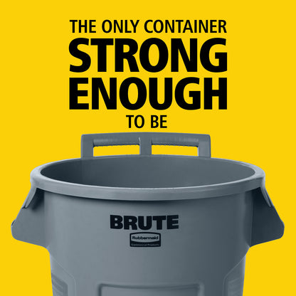 BRUTE® Rundbehälter mit Luftkanälen auf Rädern, 167 l