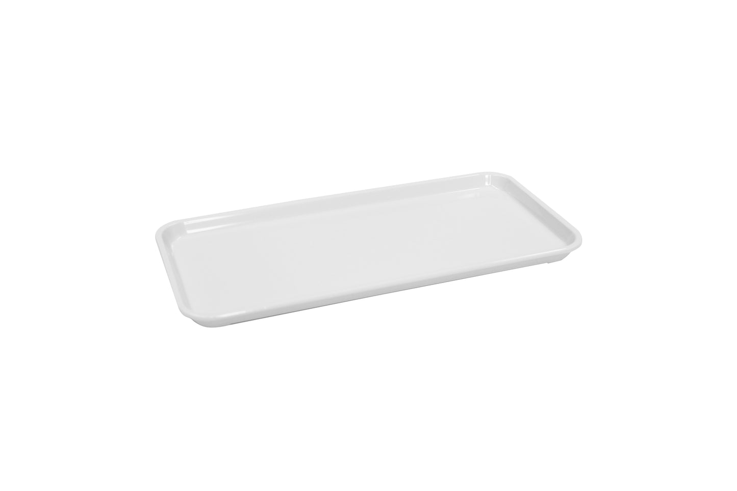 Weißes Gastronomie-Serviertablett.
