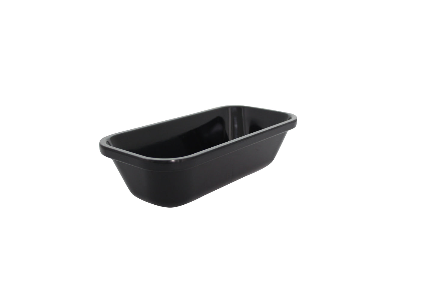Schwarze Gastronomie-Servierschale.