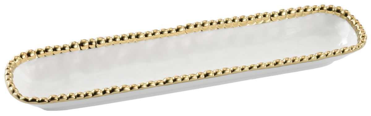 Goldene Servierplatte für Gastronomie