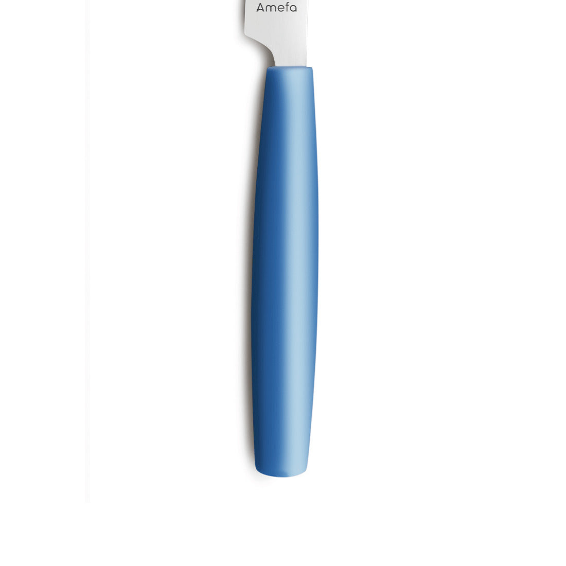 Blaues Messer mit Edelstahlklinge, Gastronomiebedarf.