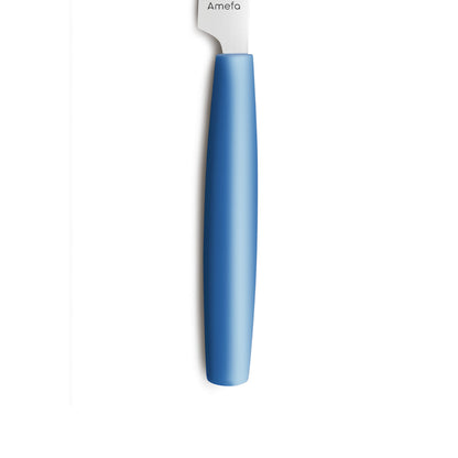 Blaues Messer mit Edelstahlklinge, Gastronomiebedarf.