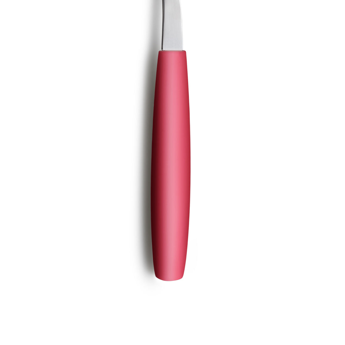 Rotes Messer mit ergonomischem Griff.