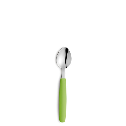 Löffel mit grünem Griff