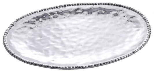 Silbernes Serviertablett für Gastronomie