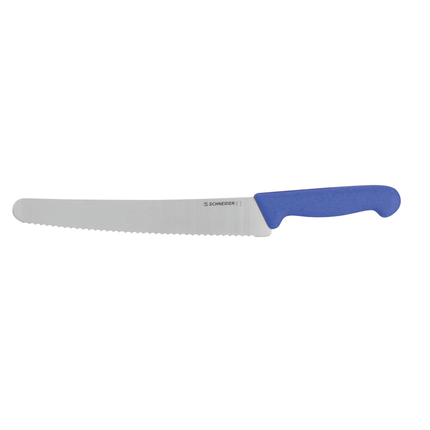 Brotmesser mit blauen Griff.