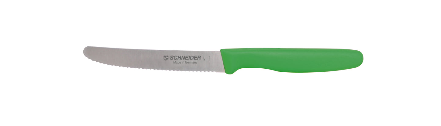 Grünes Küchenmesser für Gastronomie.