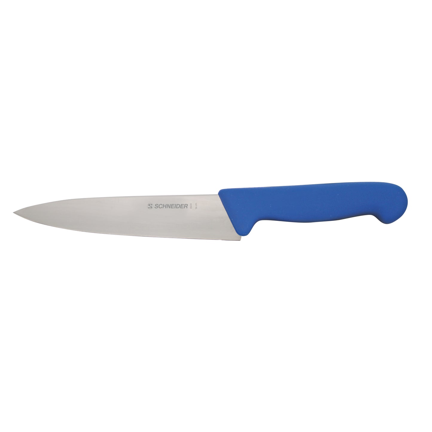 Küchenmesser mit blauem Griff.