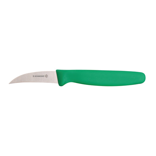 Grünes Küchenmesser für Gastronomie.