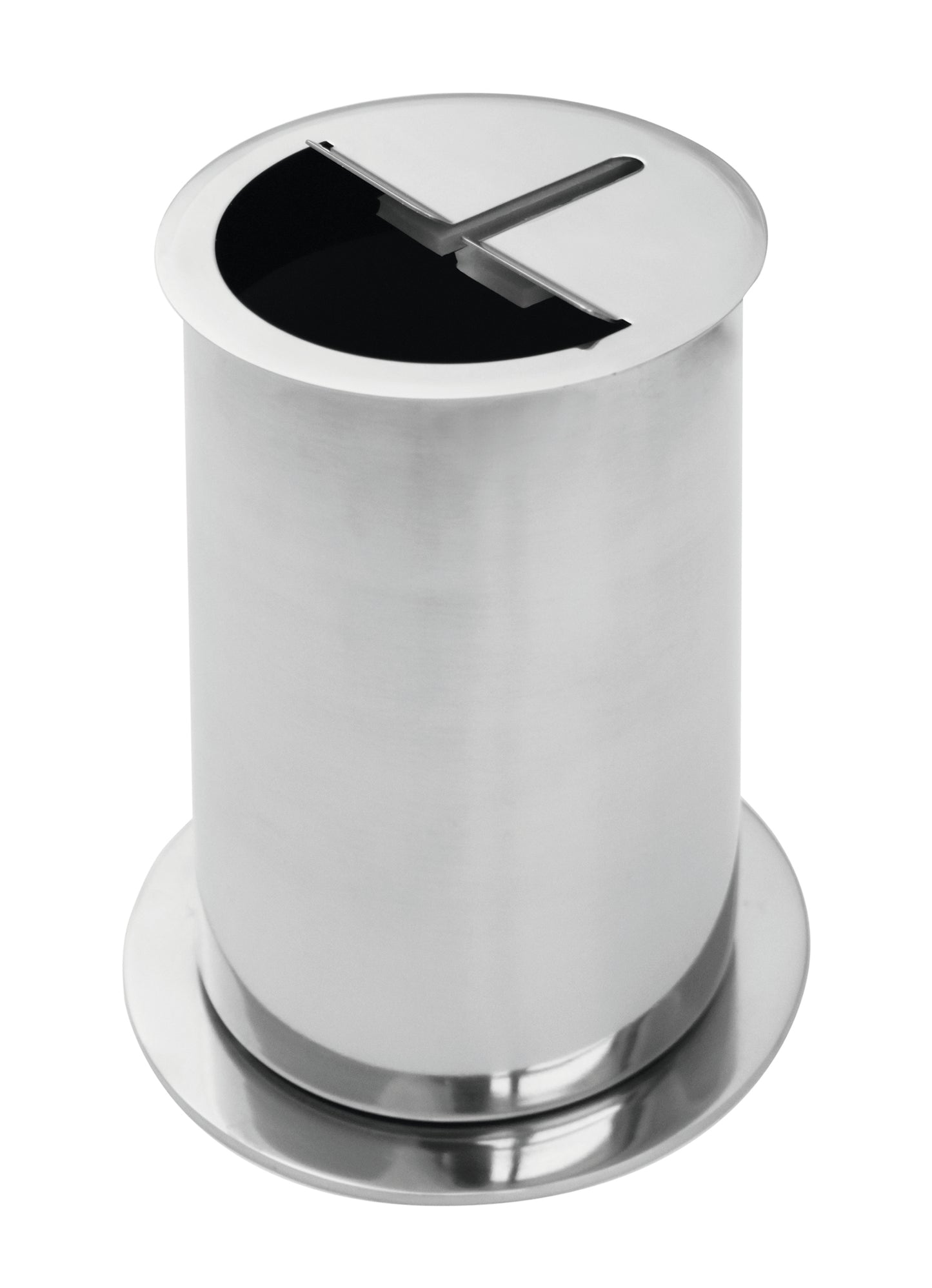 Edelstahl-Abfallbehälter für Gastronomie.