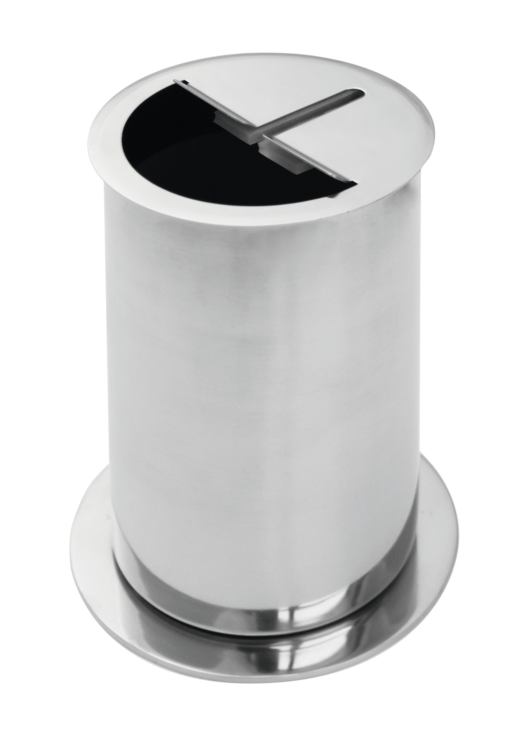 Edelstahl-Abfallbehälter für Gastronomie.