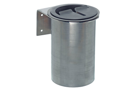 Edelstahl-Abfallbehälter für Gastronomie.