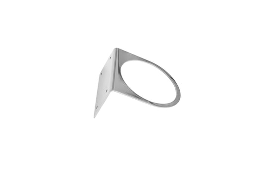 Edelstahl-Halterung für Gastronomiebedarf.