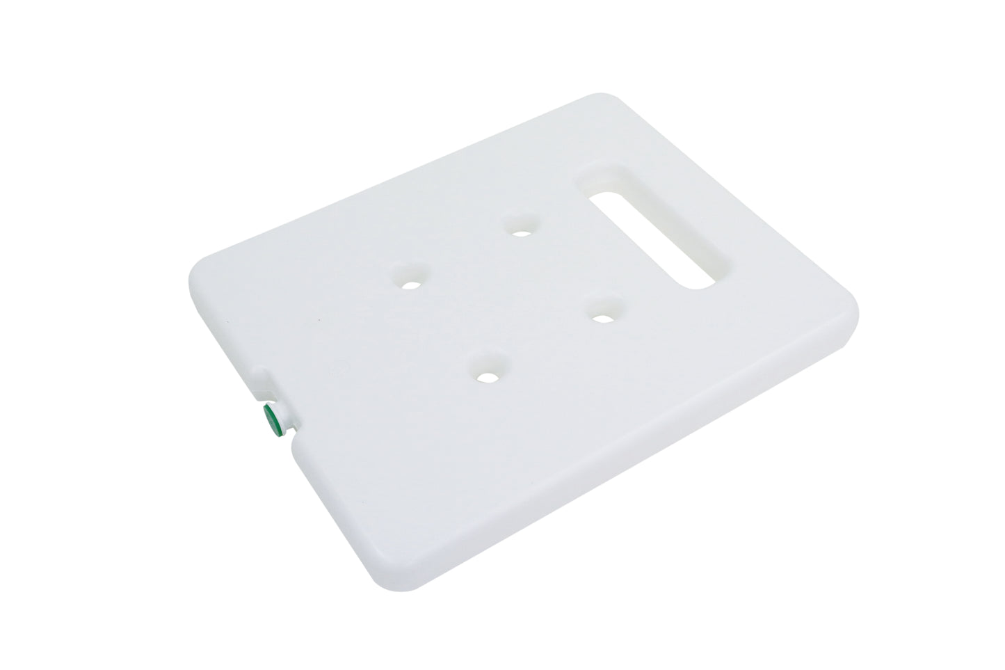 Weißes Kunststofftablett für Gastronomie.