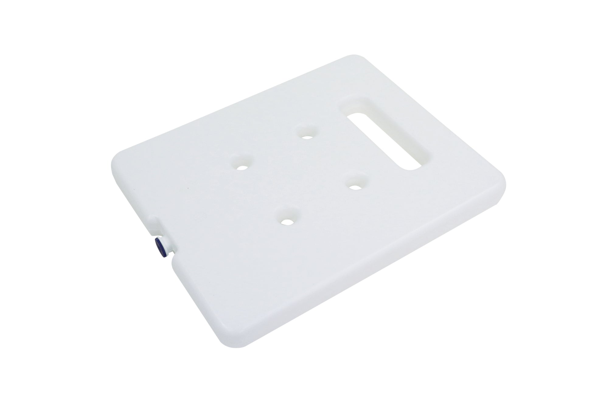 Weißes Kunststofftablett für Gastronomie.