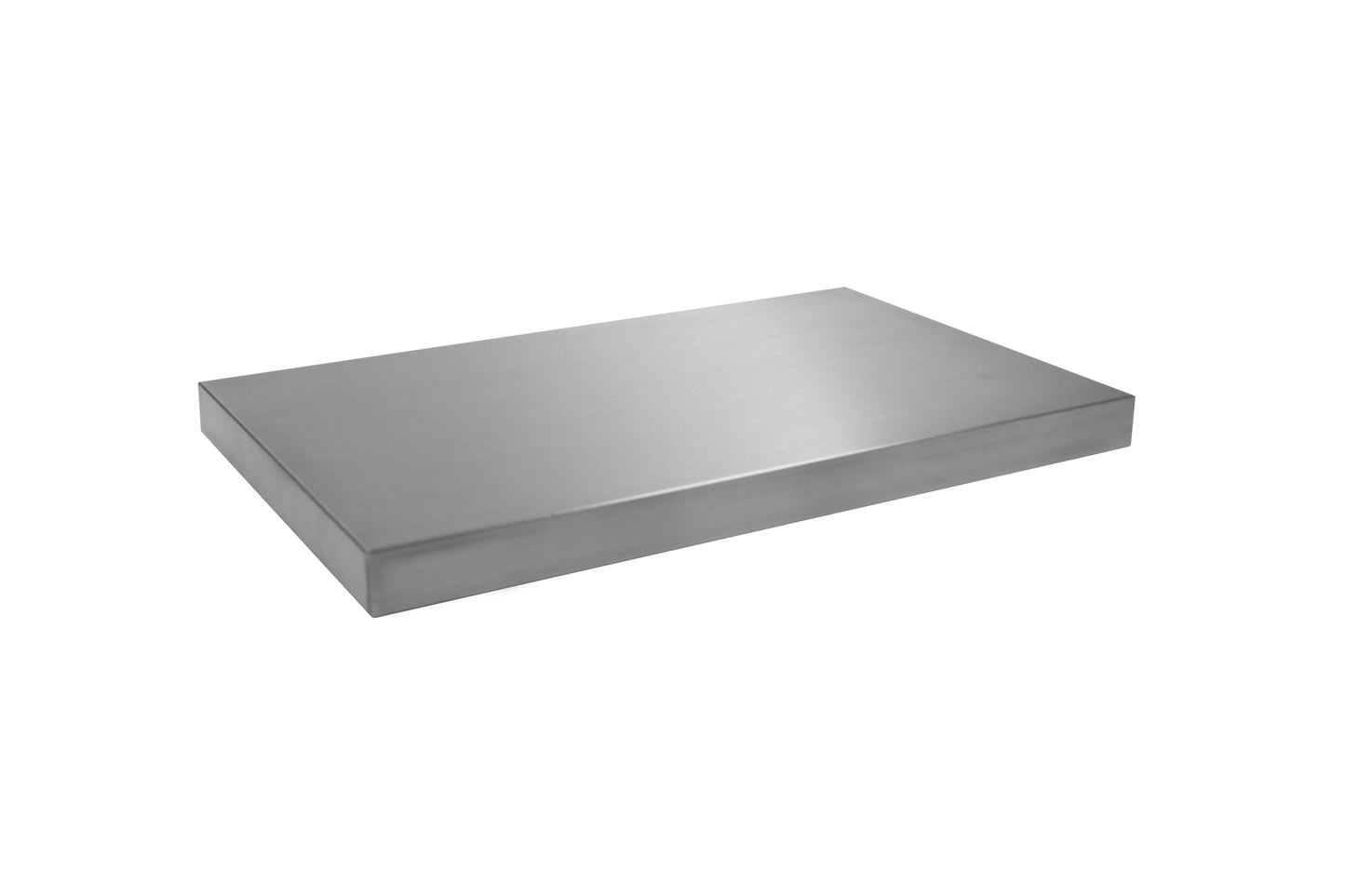 Edelstahlplatte für Gastronomiebedarf.
