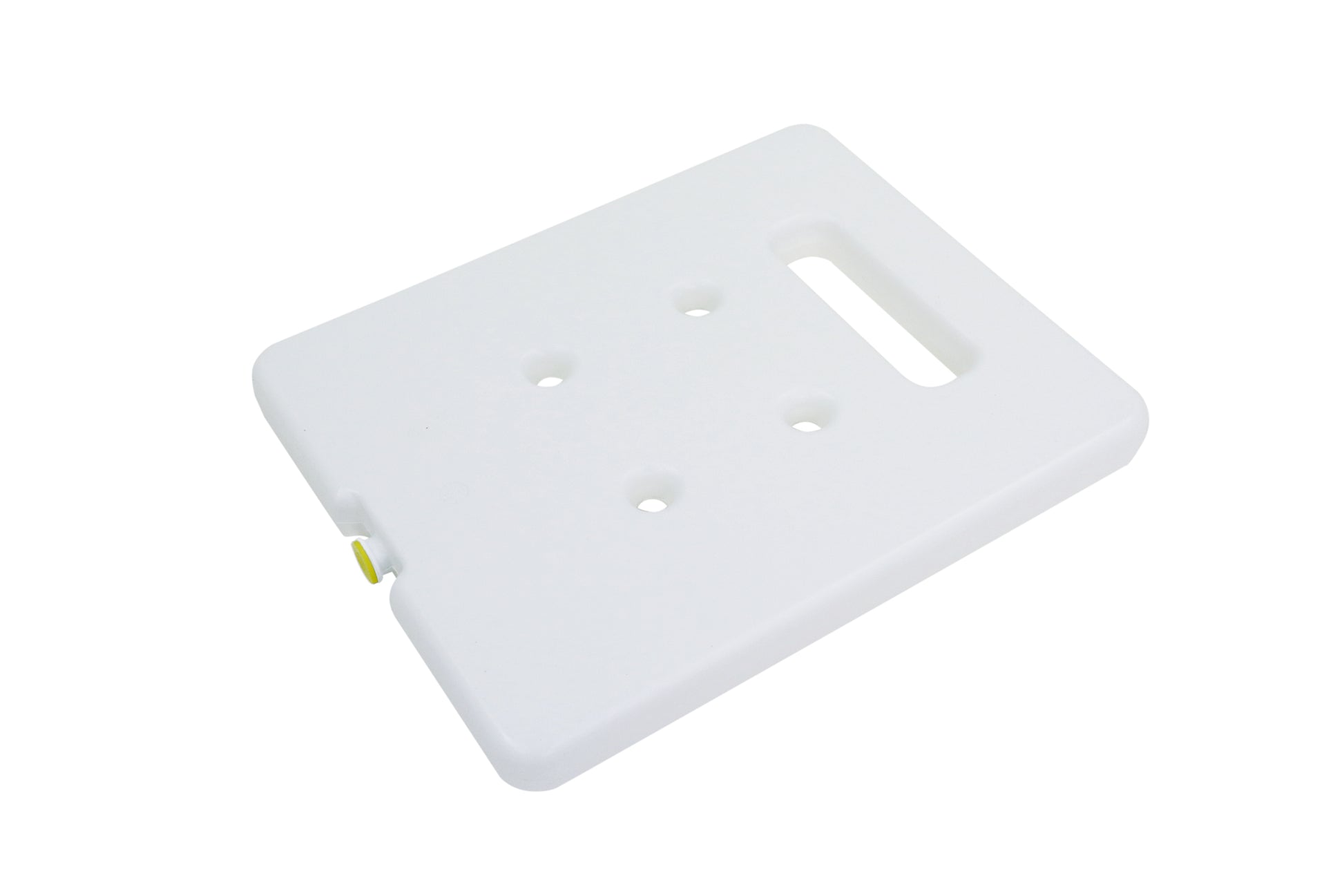 Weißes Kunststofftablett für Gastronomie.