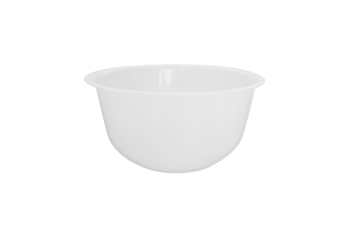 Weißer Kunststoffbehälter für Gastronomie.