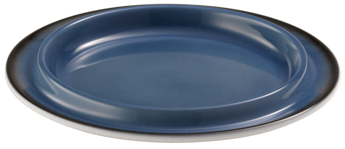 Blaue Servierplatte für Gastronomie