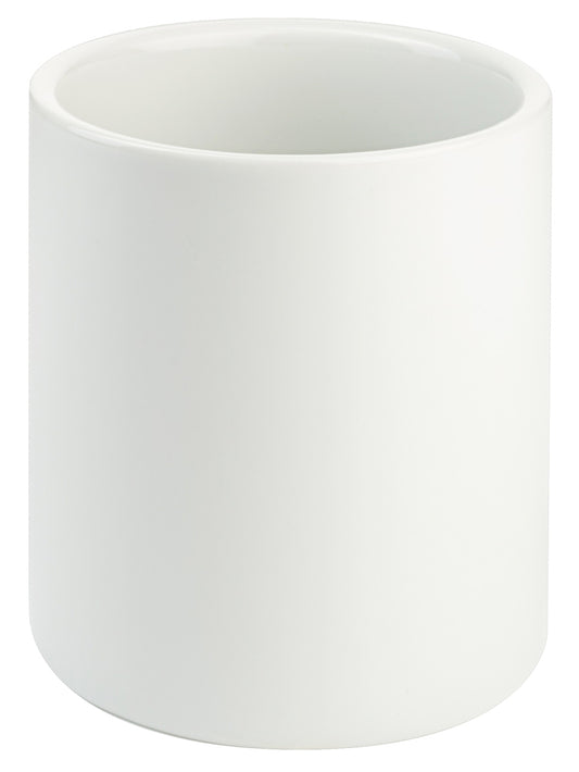 Weiße Kerze in Zylinderform