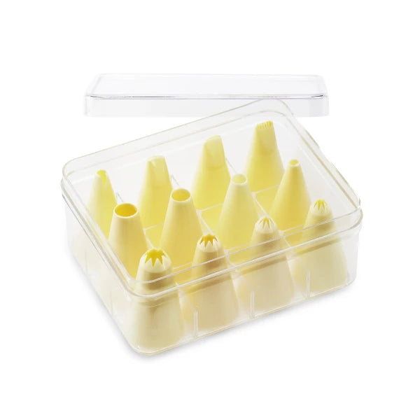 Spritzbeutel-Tüllen in Aufbewahrungsbox.