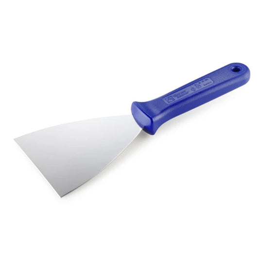 Blauer Griff, Metallspachtel, Gastronomie.