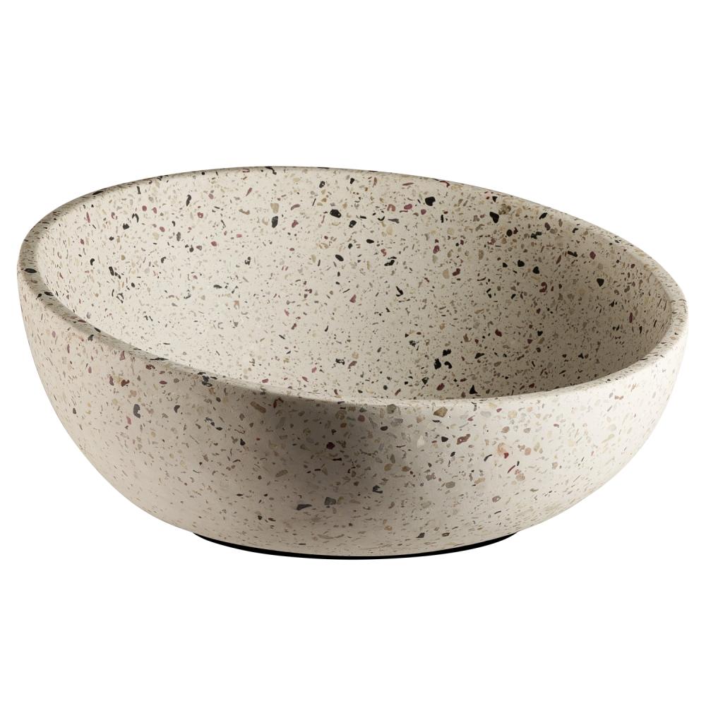 Schale -TERRAZZO-, Ø 29,5 cm, H: 8,5 / 14,5 cm
