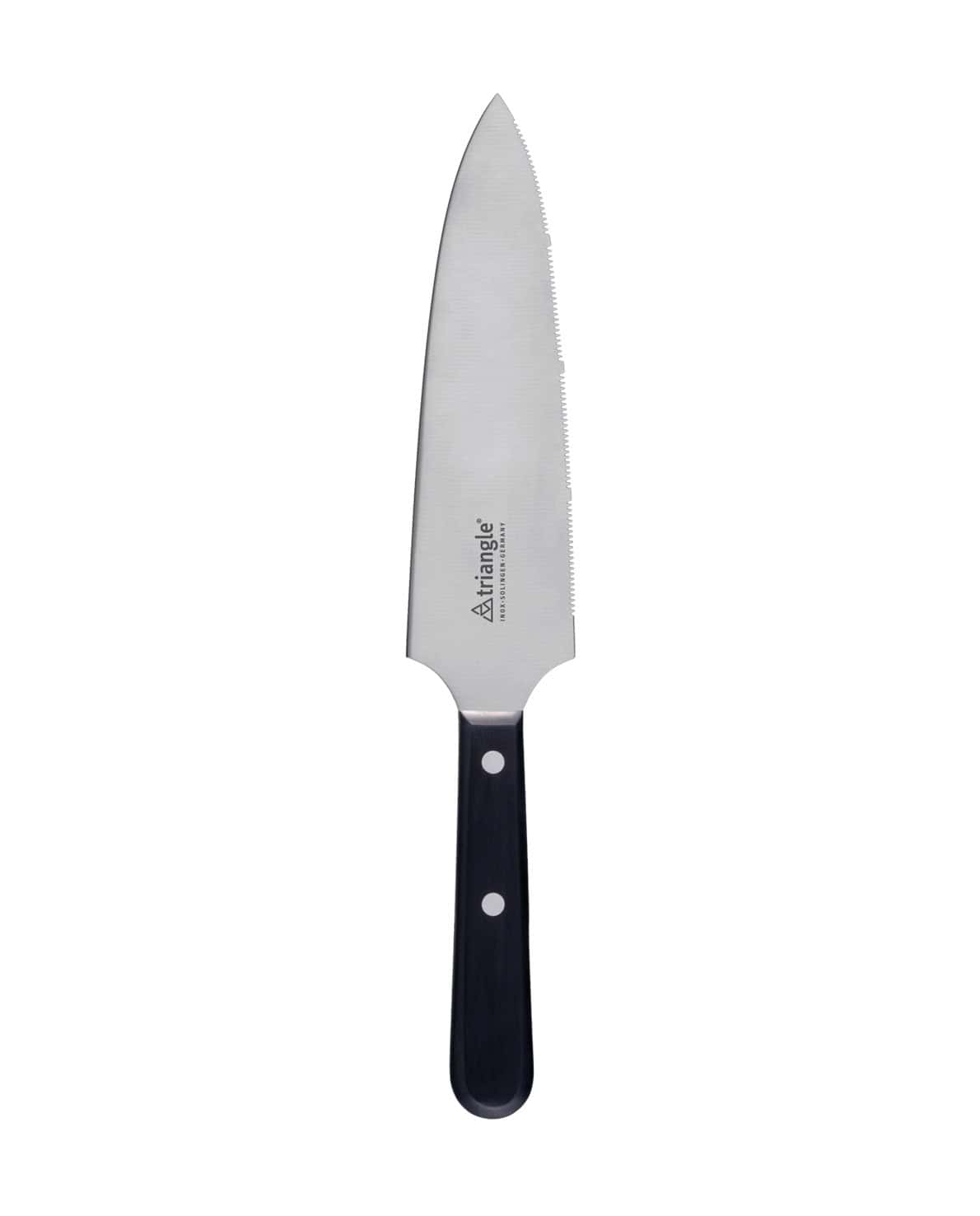 Küchenmesser mit schwarzem Griff.