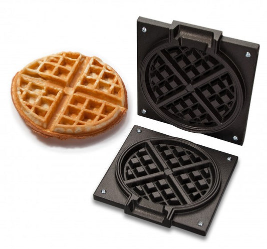 Waffel und Waffeleisen.