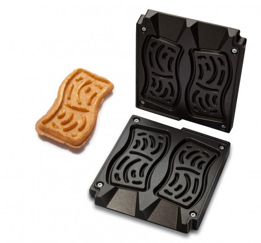 Gastronomie-Waffelmaschine mit Waffel.