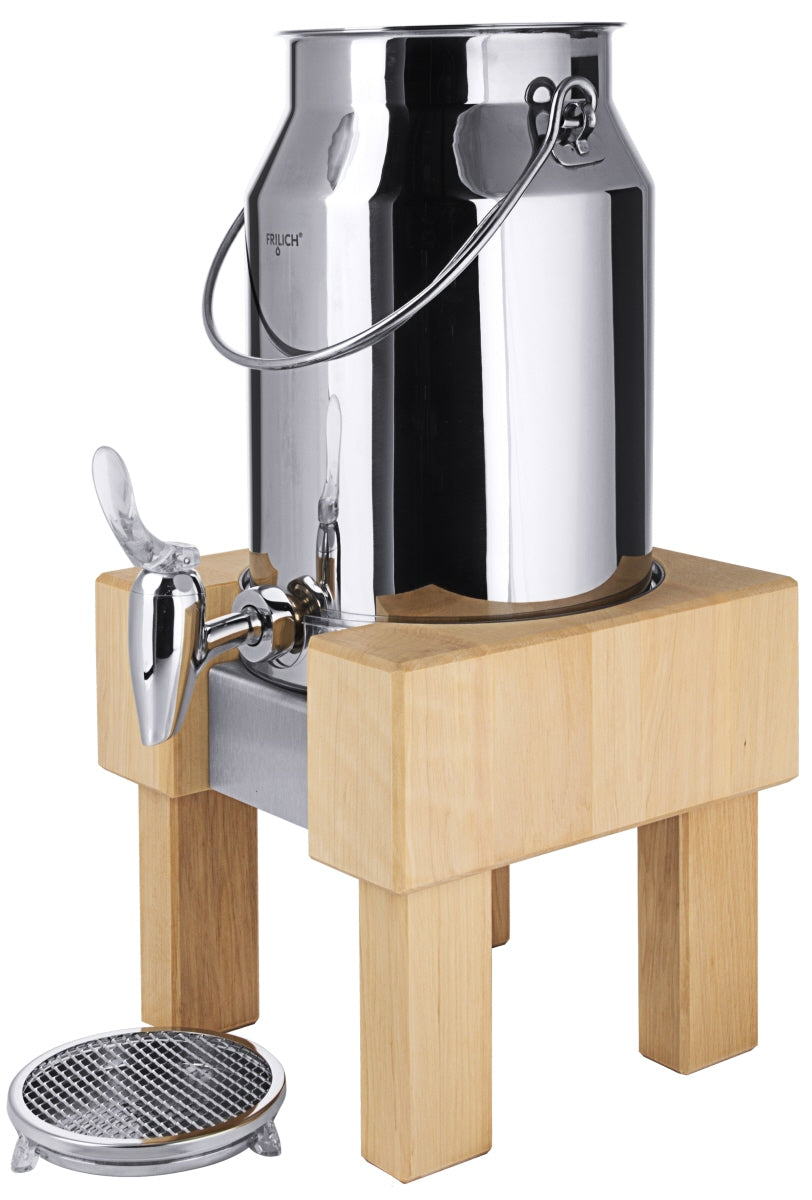 Bierkühler auf Holzständer