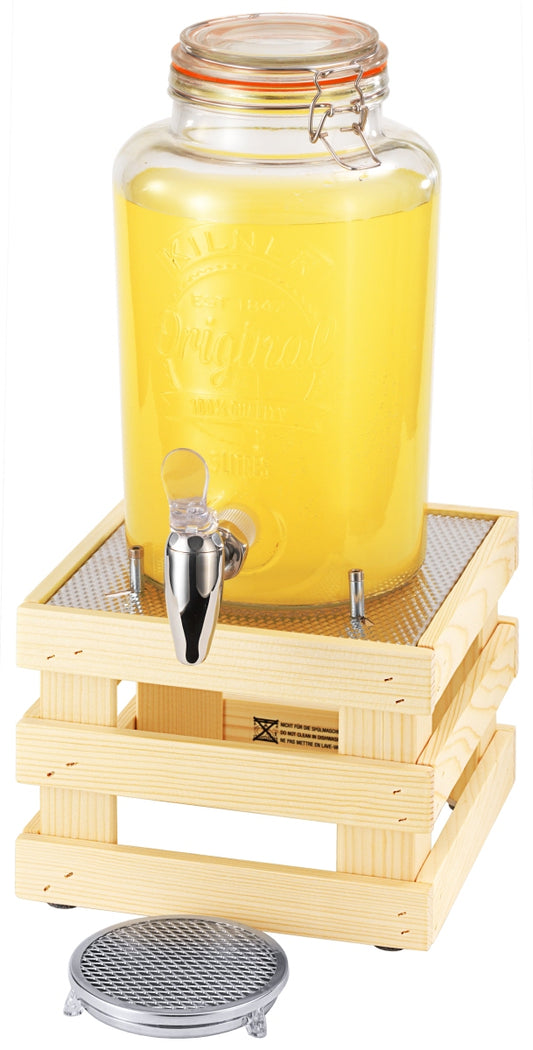 Bierfass mit Zapfhahn auf Holzständer