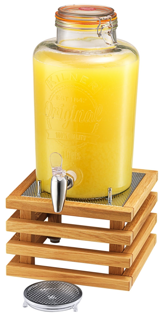 Brennendes Zitronenlimonade in Glasflasche