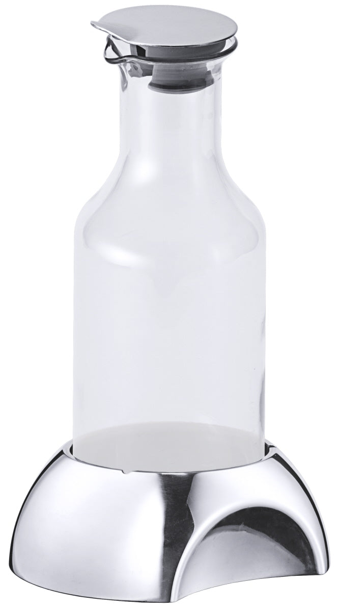Glasbehälter auf Edelstahlbasis