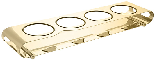 Goldene Servierplatte für Getränke