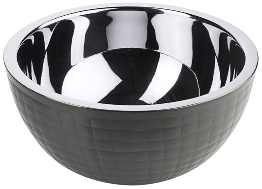 Schwarz-weiße Keramikschale, modern Design