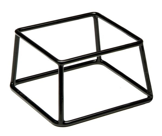 Schwarze Metallablage für Küche