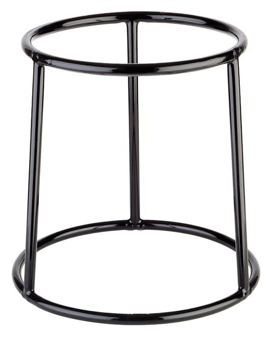 Schwarzer Metallhocker für Gastronomie