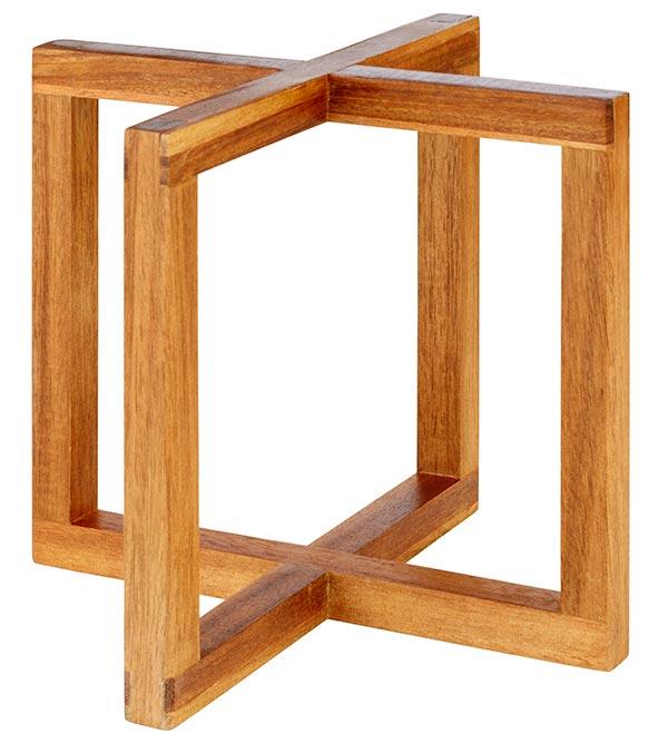 Buffetständer -WOOD-, 20 x 20 cm, H: 17,5 cm