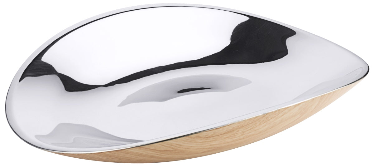Elegantes Serviertablett aus Holz und Keramik