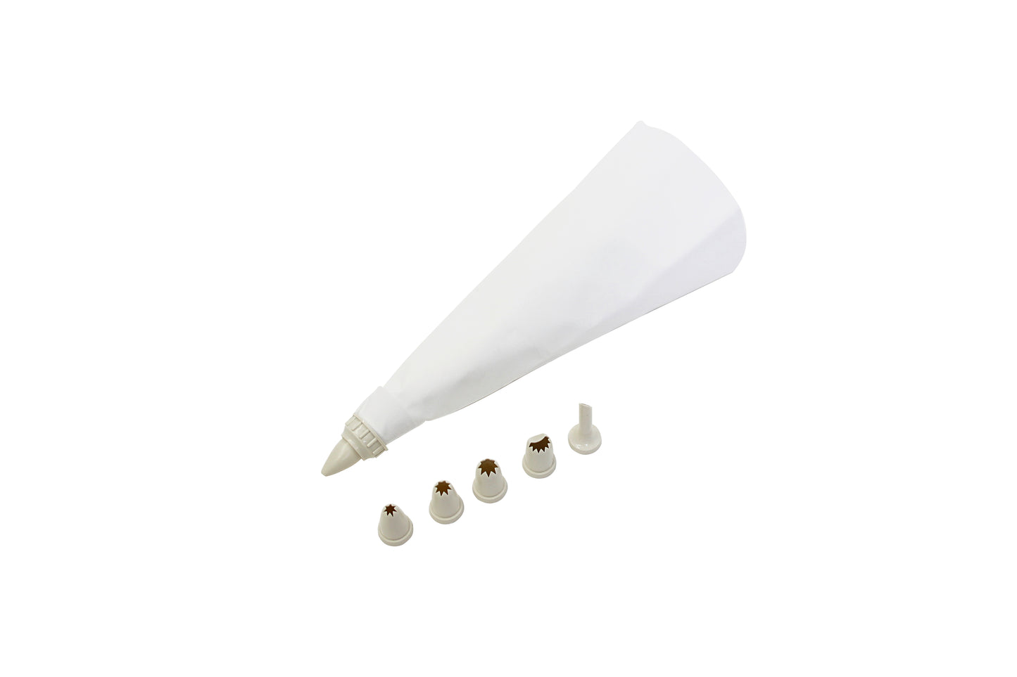 Spritzbeutel mit verschiedenen Tüllen.