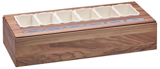 Eissortiment für Gastronomie, Holzbox
