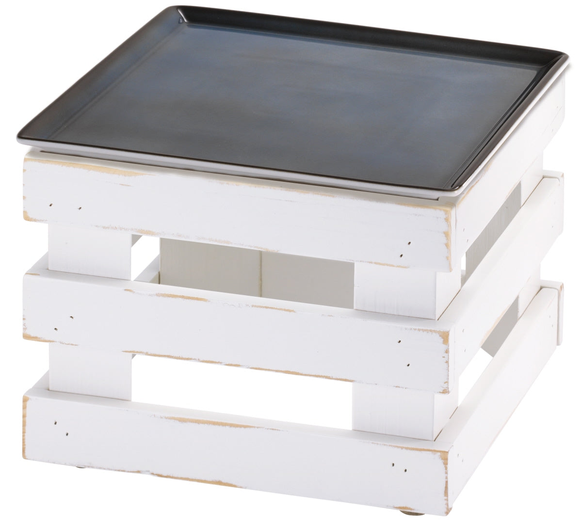B2B Gastronomie, Verkaufsdisplay, Holz, weiß