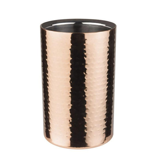 Kupferfarbener, gehämmerter Edelstahlbehälter