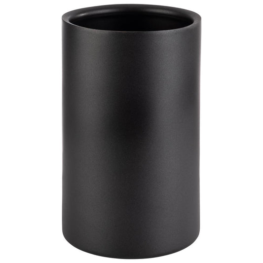 Schwarzer Zylinder-Vase für Gastronomie