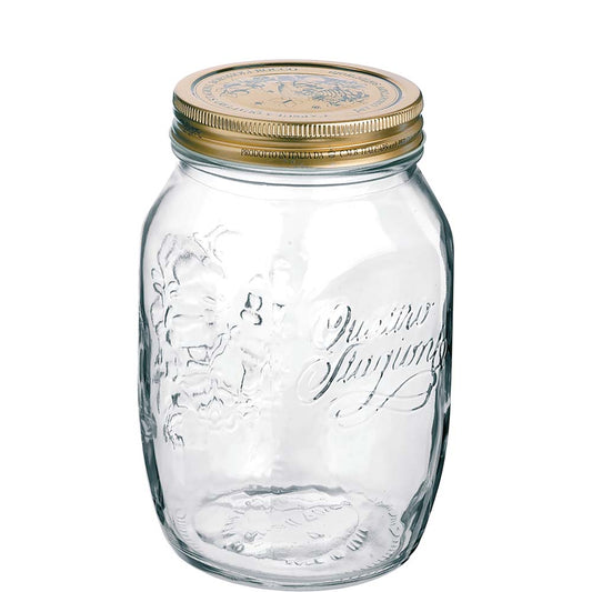 Leeres Einmachglas mit Deckel