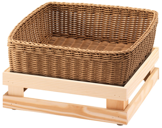 Brotkorb auf Holzständer für Gastronomie