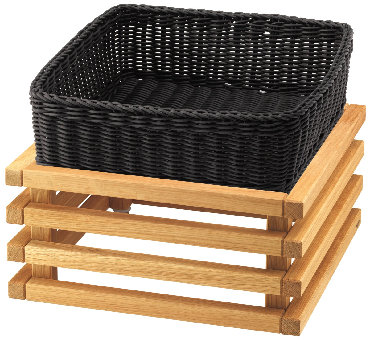 B2B-Gastronomie: Rattan- und Holzkorbgestell